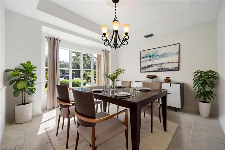 Virtually Staged Dining Room