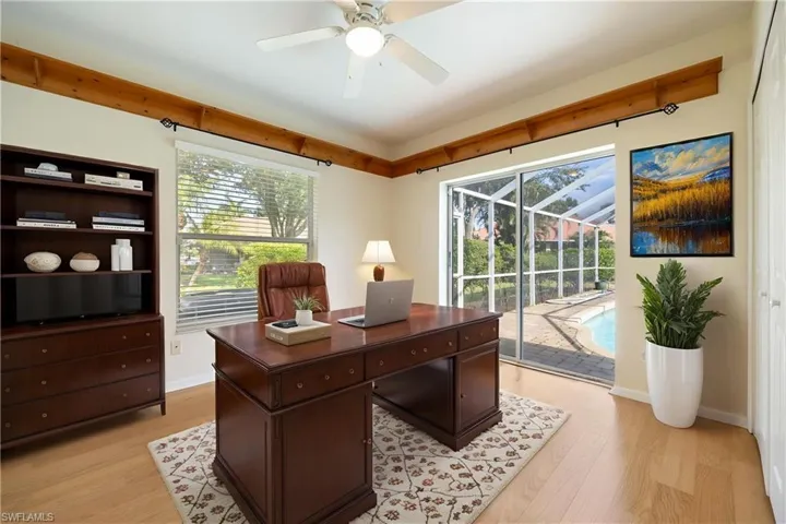 Virtually Staged Guest Bedroom or Office Space