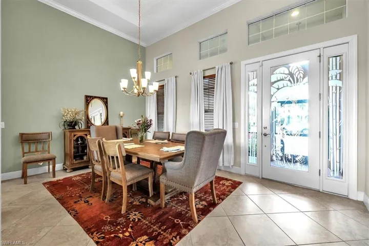 Formal dining with great natural light