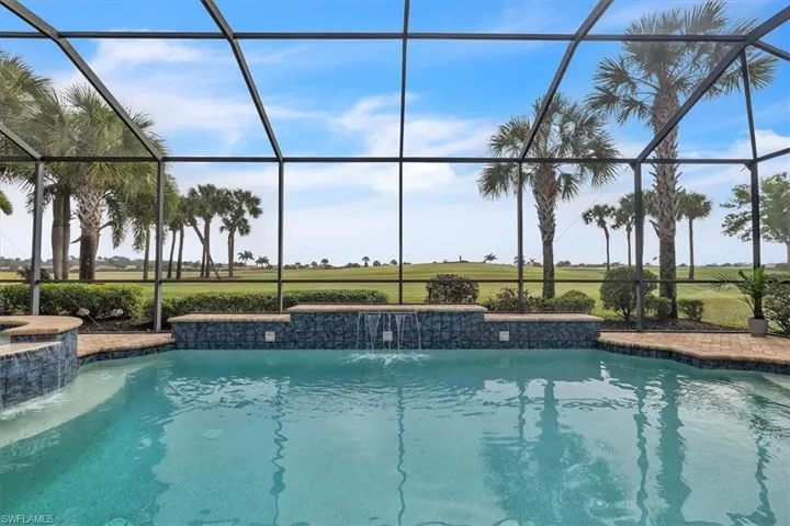 Salt water pool and golf course