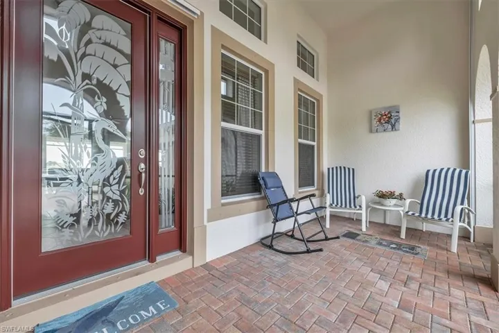 Screened front porch