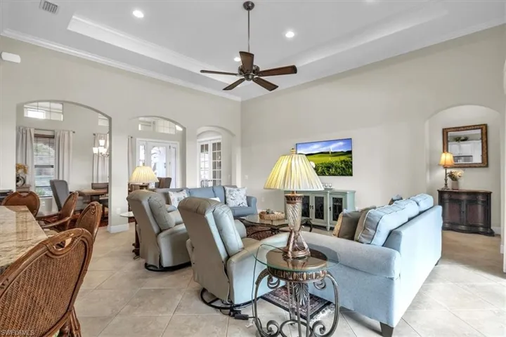 view into home from breakfast nook