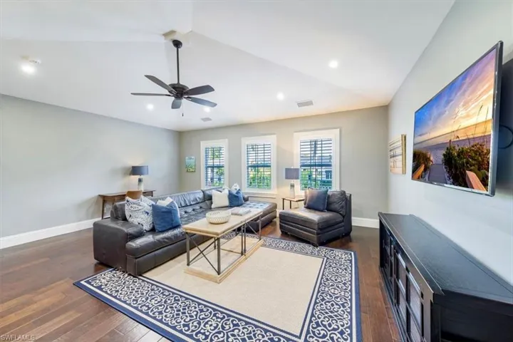 5th bedroom is 367 sq ft it can function as a second family room, large guest suite or any number of uses