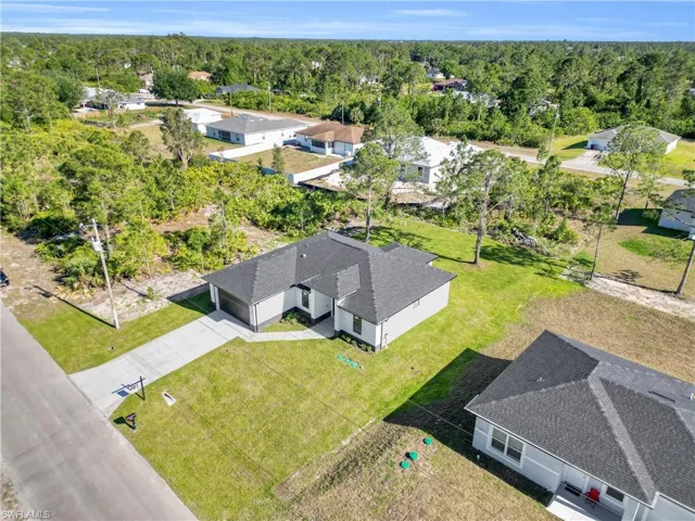 Drone / aerial view of a heavily wooded area
