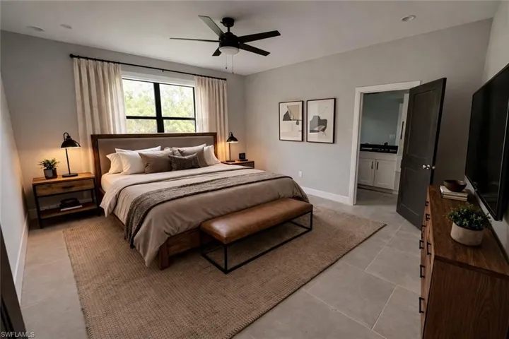 Master Bed - AI staging
