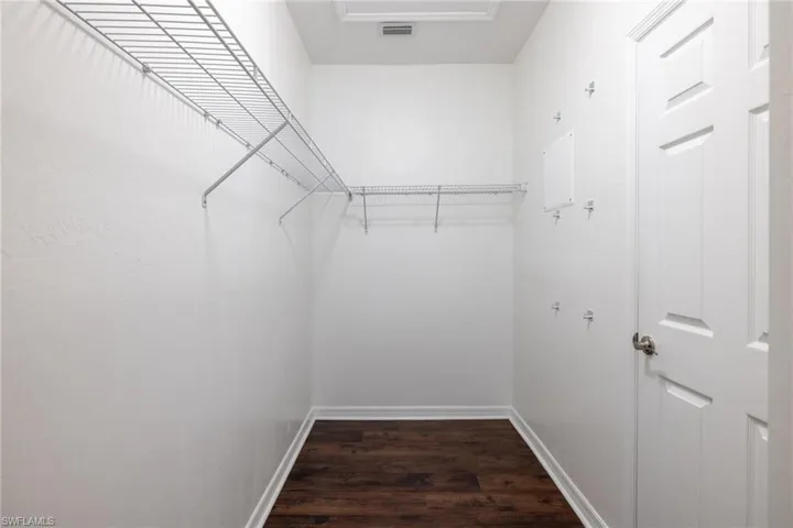 Master bedroom walk-in closet