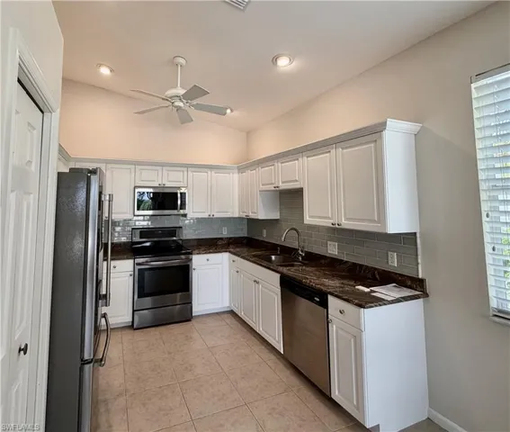 Granite counters and subway tile