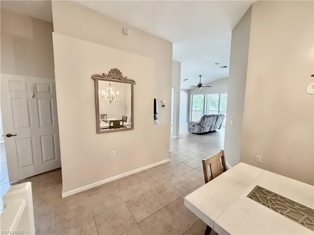 Hallway to living room