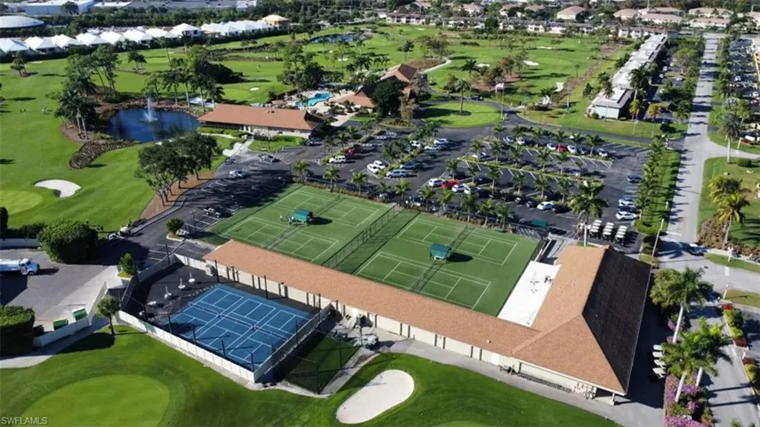 View of the Pickleball courts