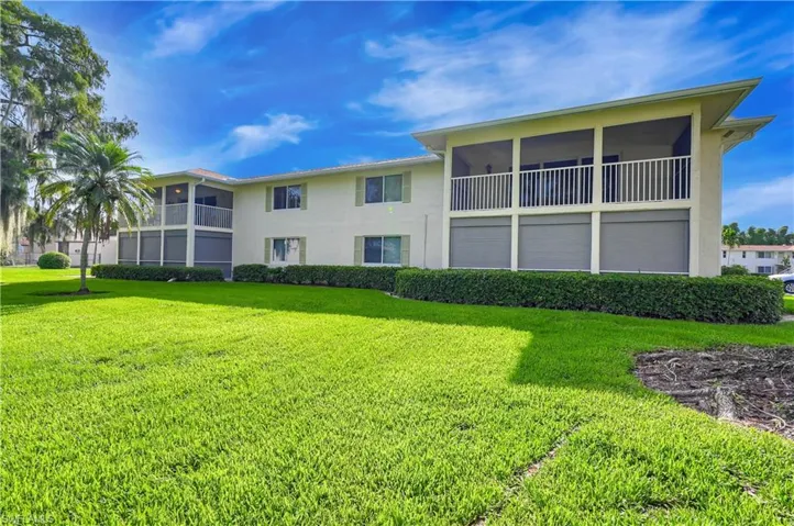View of building and screened lanai.