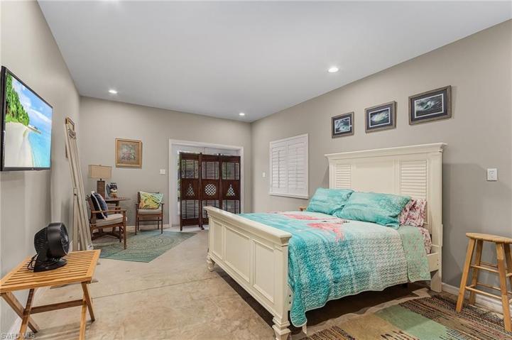 Under house storage being used as bedroom
