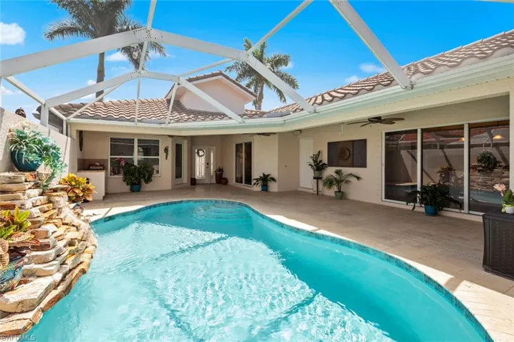 Front entry w/guest casita to left, home to right