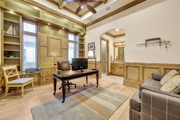 Ensuite Guest Room #3 currently utilized as an office and contains a Queen size sofa bed.