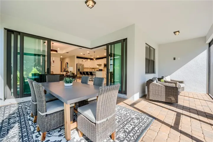 View of dining space