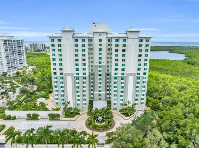 View of building exterior featuring a water view