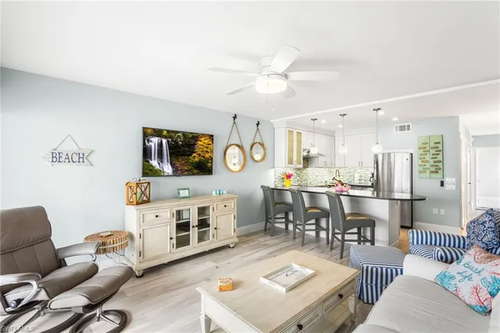Sold turn-key furnished, all furniture and dishes, linens, accessories all stay with the condo!
