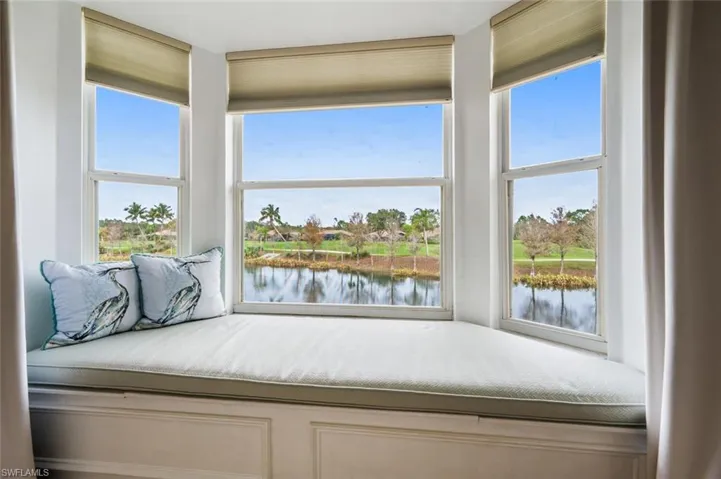 Bedroom featuring a water view