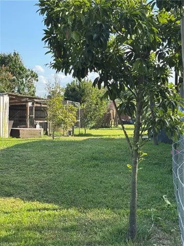 View of yard featuring an outbuilding
