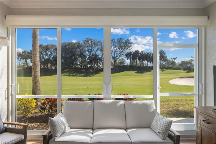 Sunroom / solarium with a wealth of natural light