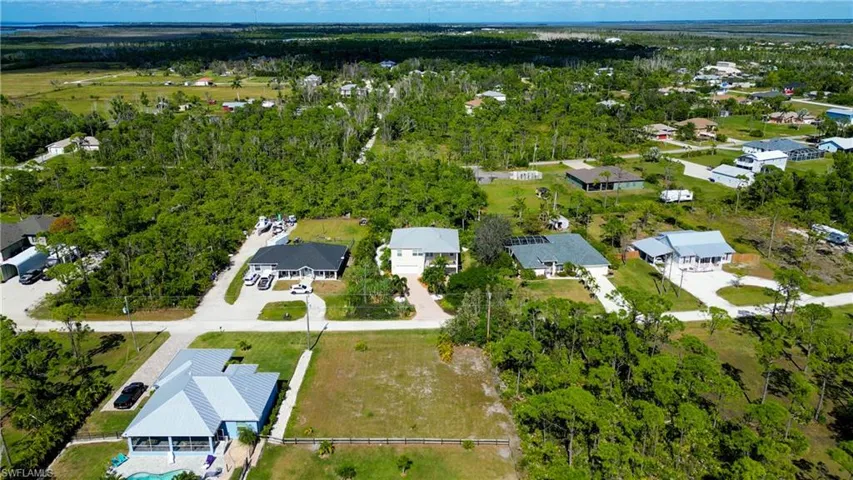 Birds eye view of property