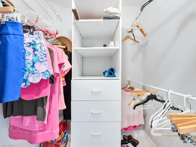 View of spacious closet
