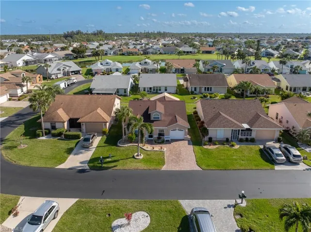 Birds eye view of property
