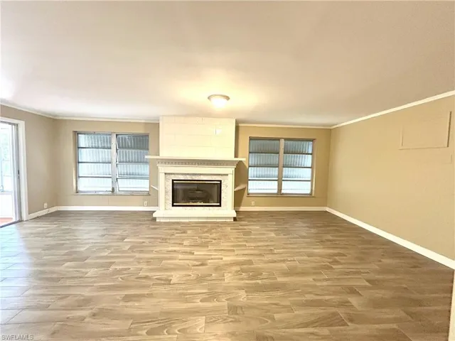 Fireplace and hurricane shutters