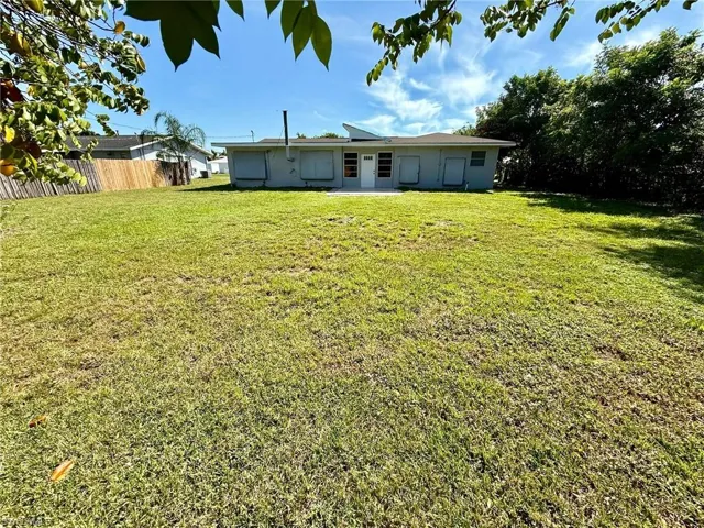 Large backyard