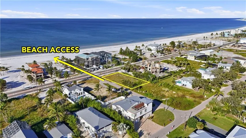 Aerial view of property's location featuring expansive coastline and property boundaries highlighted - Virtually Edited Image