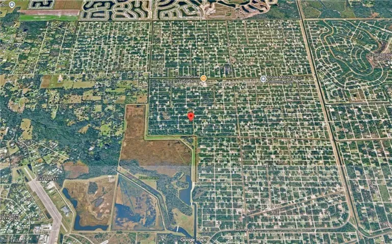 Aerial Property Map. Displaying the property's location within a larger geographical region