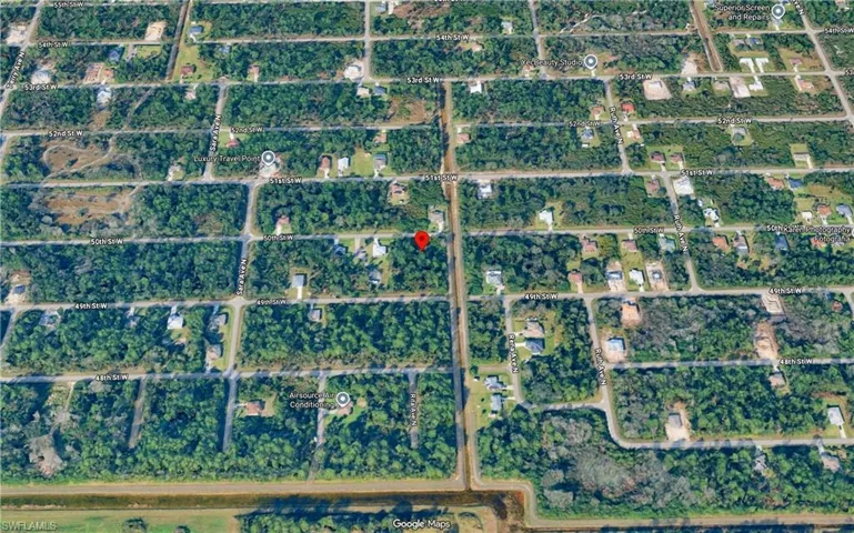 Aerial Map. Identifying the property's location and surrounding properties