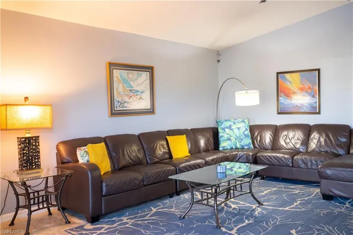 Living area with baseboards