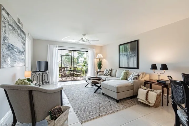 Great room with lanai view.