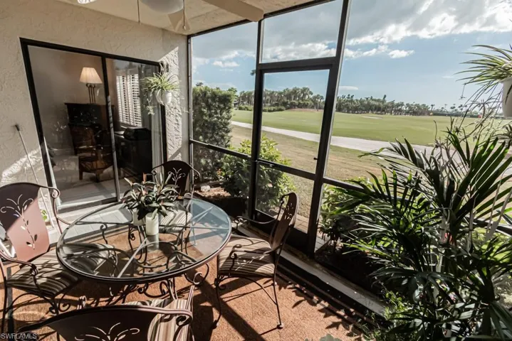 Lanai view of driving range.