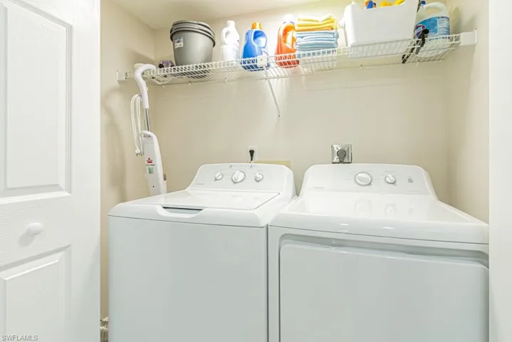New clothes washer and dryer.