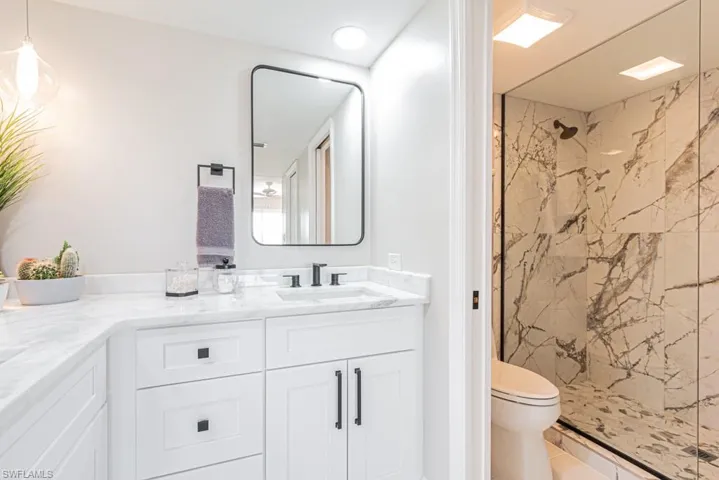 Master bath with walk in shower.
