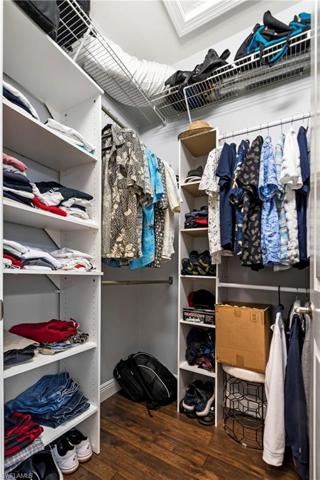 Newly painted His and her closets