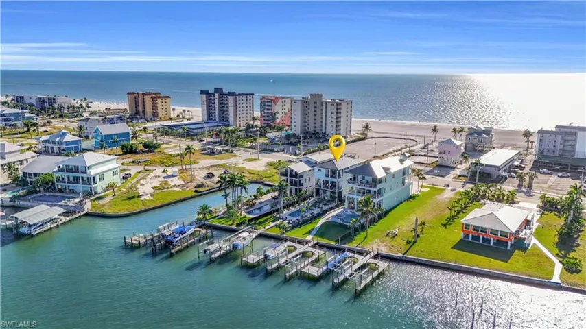 View of urban area featuring a nearby body of water - Virtually Edited Image