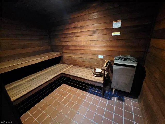sauna in female bathroom at the club house