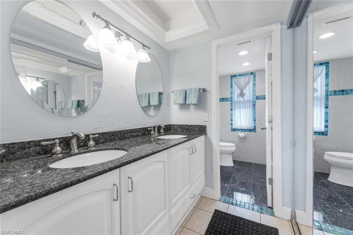Master Bath with new vanity and tile