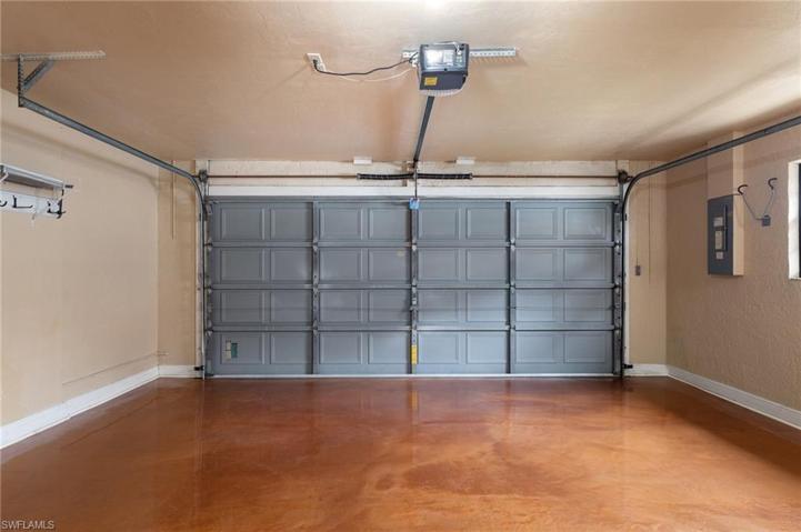 Epoxied garage floor