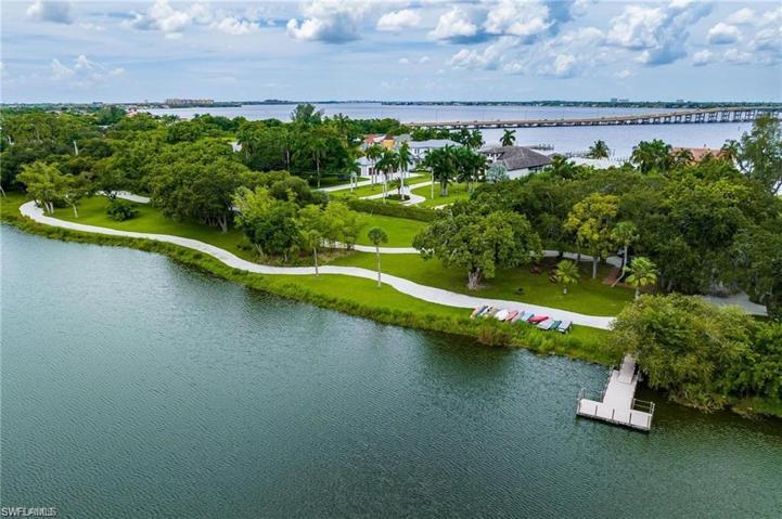 on-site freshwater lake with kayak launch