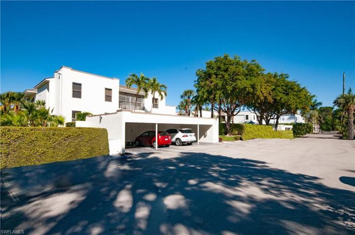 Carport end unit on left with storage