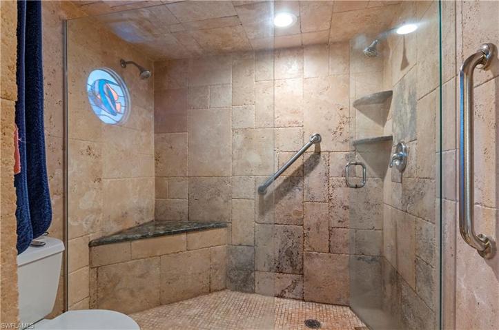 Master shower