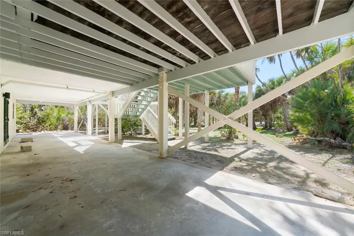Under upper deck
