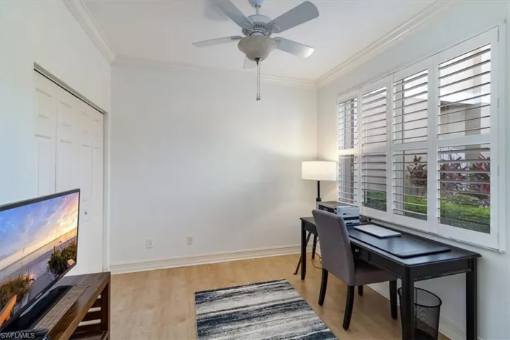 Den/3rd bedroom with double pocket doors make hosting family and friends a joy with plenty of space.