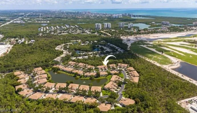 Birds eye view of property a close bike ride or walk on trails to Blue Bill Beach or Wiggins Pass Delnor- Wiggins State Park!