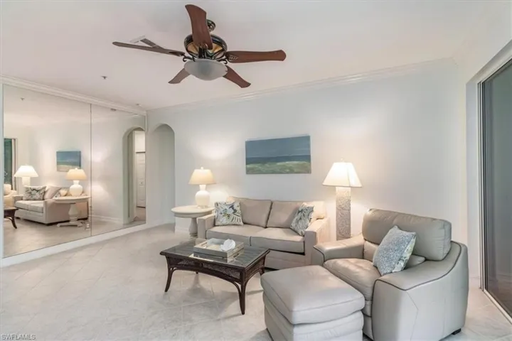 Mirrors bring natural light into living room ready for your personal touches.