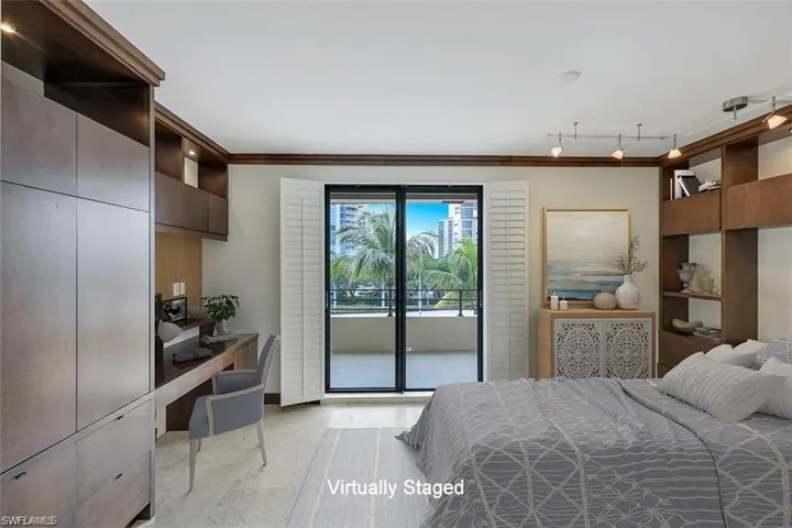 Virtually Staged Bedroom Option