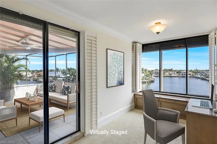 Virtually Staged Alcove in Primary Bedroom